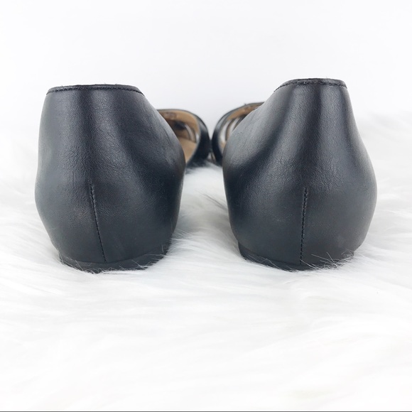 Brash Black Caged Pointed Toe Flats Size 6.5 - Picture 4 of 6